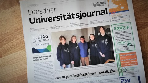 Bild von der neuen Ausgabe des Universitätsjournals