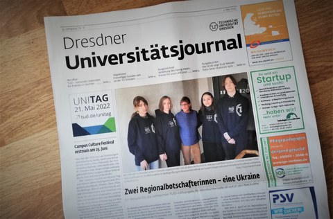 Bild von der neuen Ausgabe des Universitätsjournals