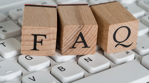 Bild mit FAQ-Aufschrift