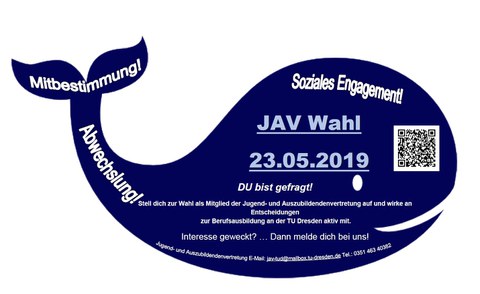 Werbeflyer zur JAV-Wahl 2019