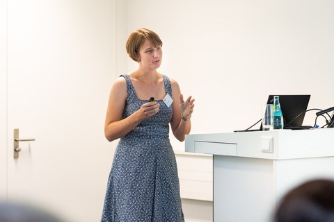 Prof. Dr. Anita Behme, ehemalige Trefftz-Professorin (2013-14), hält die Keynote