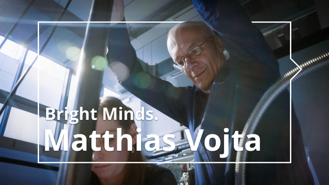 Professor Matthias Vojta researches in the laboratory