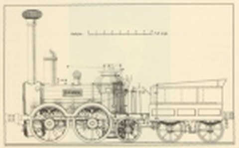 Entwurf der Dampflokomotive "Saxonia"