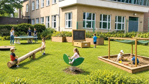 Visualisierung Spielplatz Zukunft