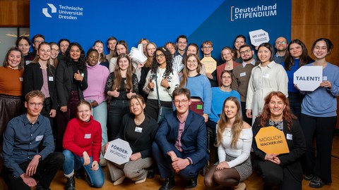 Gruppe der Stipendiaten der Fördergesellschaft der TU Dresden