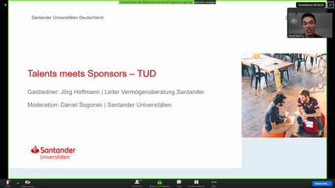 Startbildschirm Workshop Santander