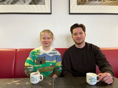 Anna Schomberg und Antonius Wenk erhalten das Sorgenfrei-Stipendium von Santander