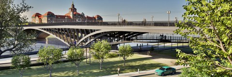 Studierenden-Entwurf einer neuen Carolabrücke