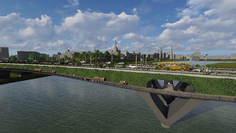 Studierenden-Entwurf einer neuen Carolabrücke