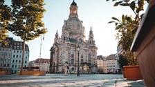 Zu sehen ist die Frauenkirche am Neumarkt in Dresden.