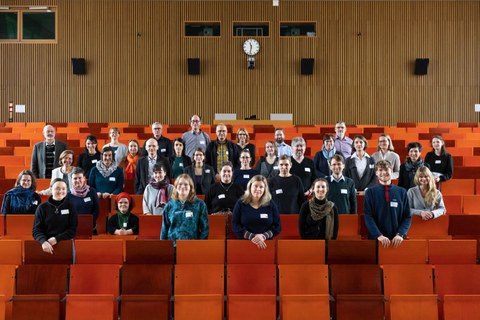 Gruppenbild der Beteiligten zum Audit-Abschluss