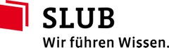 Bilddatei des SLUB-Logos mit dem Slogan „Wir führen Wissen“