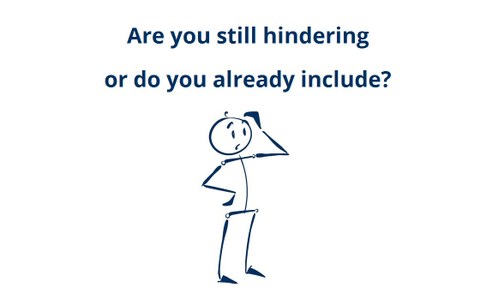 Are you still hindering or do you already include?