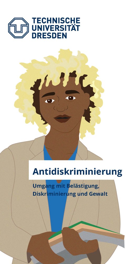 Deckblatt der Informationsbroschüre zur Antidiskriminierung an der TU Dresden.