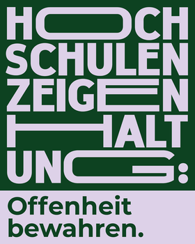 Logo Kampagne Haltung zeigen Offenheit