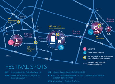 Wegekarte beim Campus Culture Festival 2022