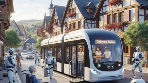 Vision eines automatisierten Personen- und Warentransports im ländlichen Raum