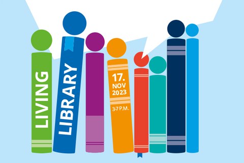 The grafic shows books in different colors.