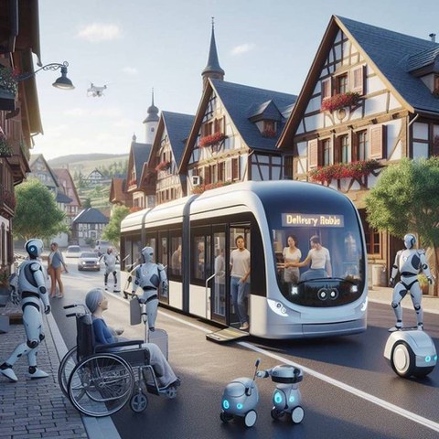 Vision eines automatisierten Personen- und Warentransports im ländlichen Raum