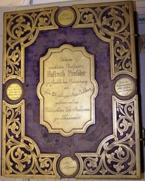 Das Fotoalbum des Tharandter Gelehrten Prof. Pressler um 1867.