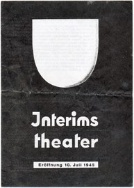 Interimstheaterzettel für Dresden 1945