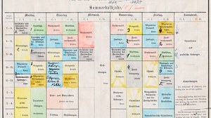 Entwurf Lehrplan Forstakademie Tharandt 1872 