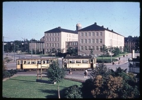 Hochschule für Verkehrswesen am Hettnerplatz um 1956