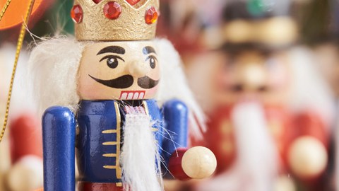 Nussknacker in weihnachtlicher Stimmung