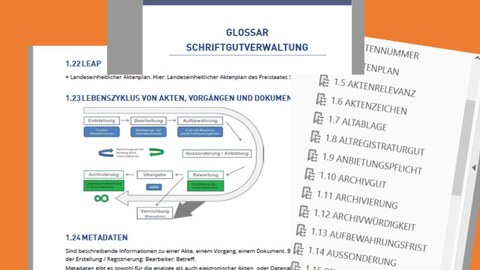 Screenshots aus dem Glossar-Dokument