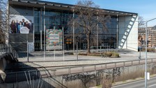 Hörsaalzentrum und Bergstrasse