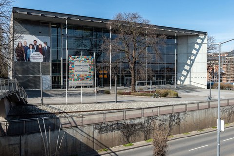 Hörsaalzentrum und Bergstrasse