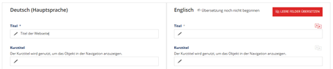 Screenshot der Redaktionsoberfläche mit DeepL-Hinweis