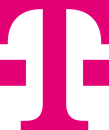 Bildmarke der Firma Telekom Deutschland GmbH (T mit einem Quadrat vor und einem hinter dem Buchstaben) 