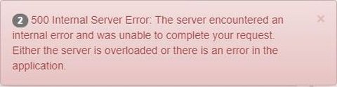 otp internal server error