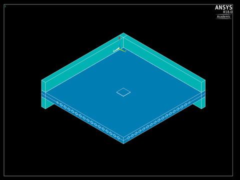 Viertelmodell 2,40x2,40x0,16m, Blockverformungen 20x20cm, Wegsteuerung