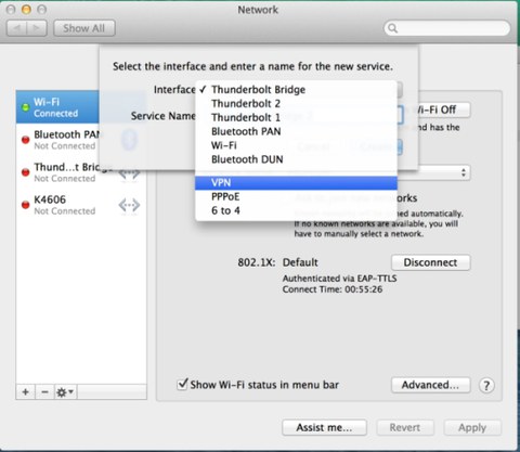 MacOSX VPN Config