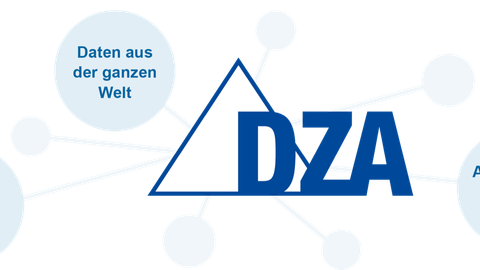Logo des DZA mit Vernetzungssymbol