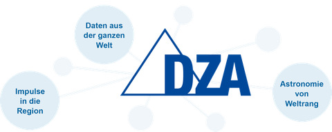 Logo des DZA mit Vernetzungssymbol