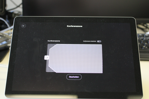 Eingestellte Konferenzzone