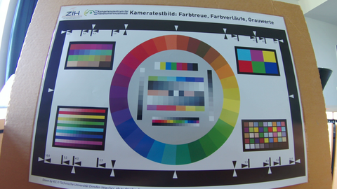 Farb Testbild Weitwinkel