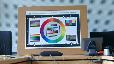 Farb Testbild gezoomt