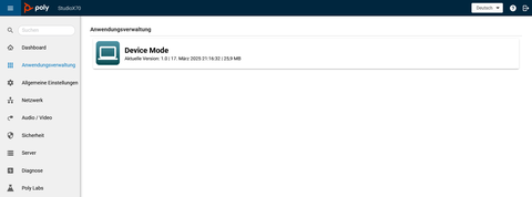 Device Modus betriebsbereit