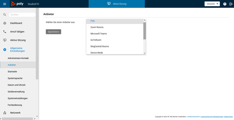 Auswahl der Anbieter