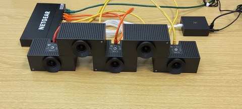 BIld des Aufbaus der Huddly Crew