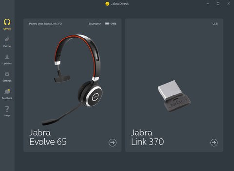 Jabra Direct Software Screenshot 1