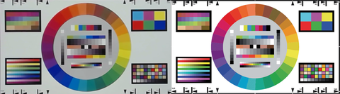 Normal beleuchtet abgedunkelt Farbe