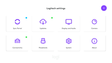Logitech RoomMate Einstellungen