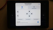 Kamerasteuerung auf der Logitech Tap IP