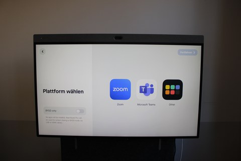 Plattformauswahl mit Apps