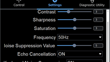 Menü Settings